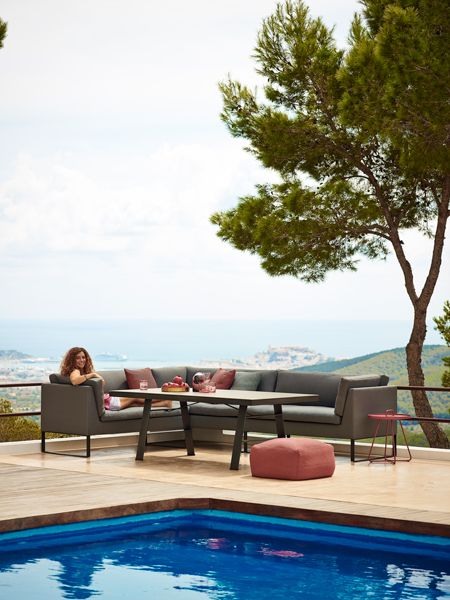 Flex 2 Sitzer Rechts Grau