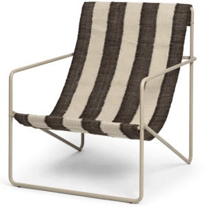 Desert Lounge Sessel Cashmere/Off-white/Chocolate