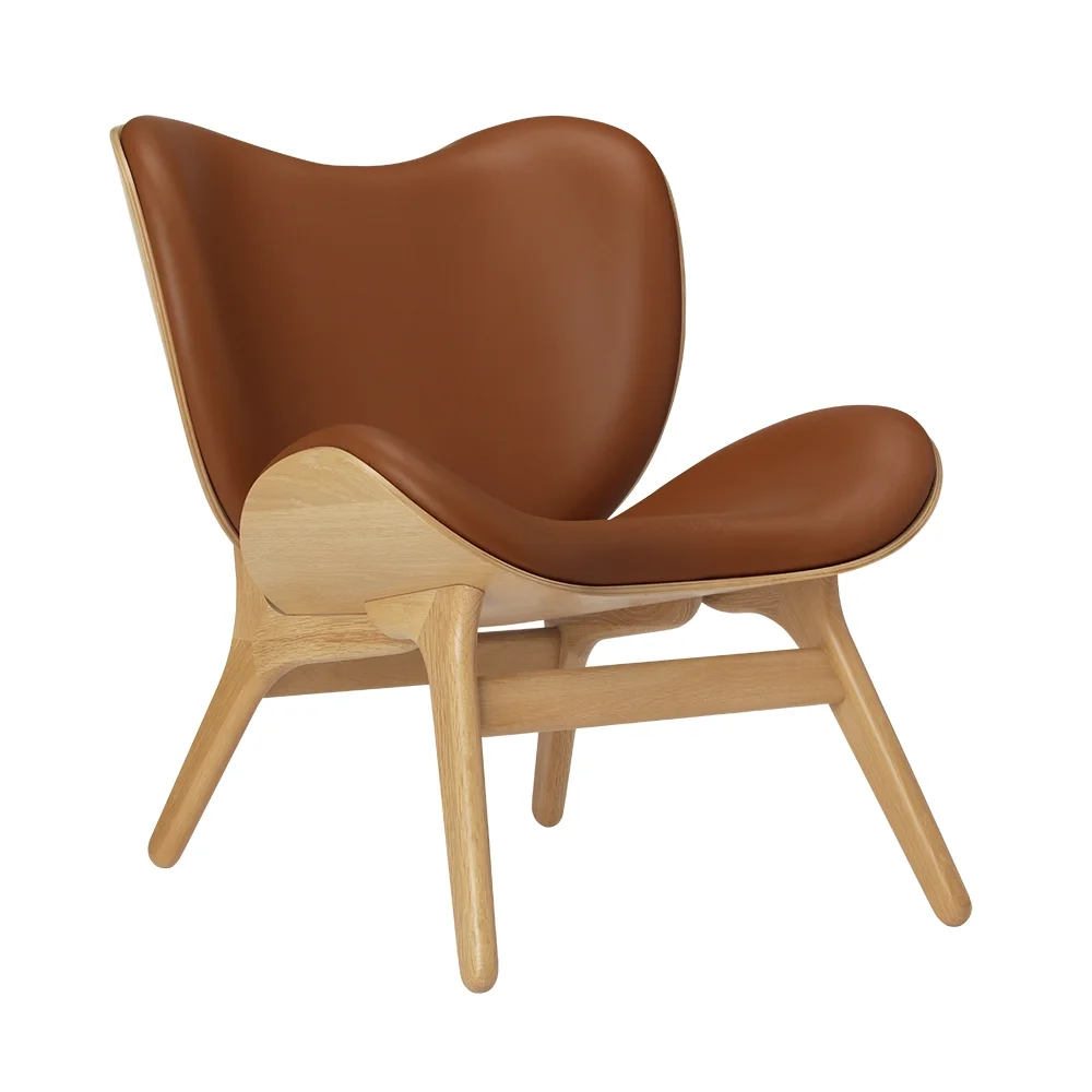 A Conversation Piece Loungesessel Oak/Hope Leather Cognac