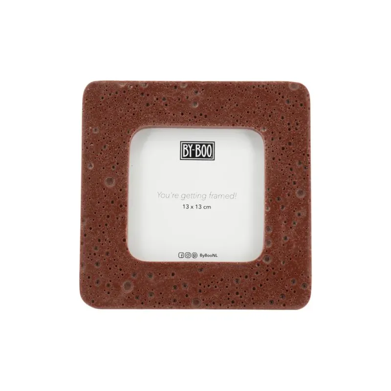 Shin 2 Bilderrahmen 19,5x1x19,5 cm Kunstharz Rot
