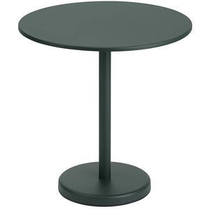 Linear Steel Bistrotisch Ø70 cm Dark Green