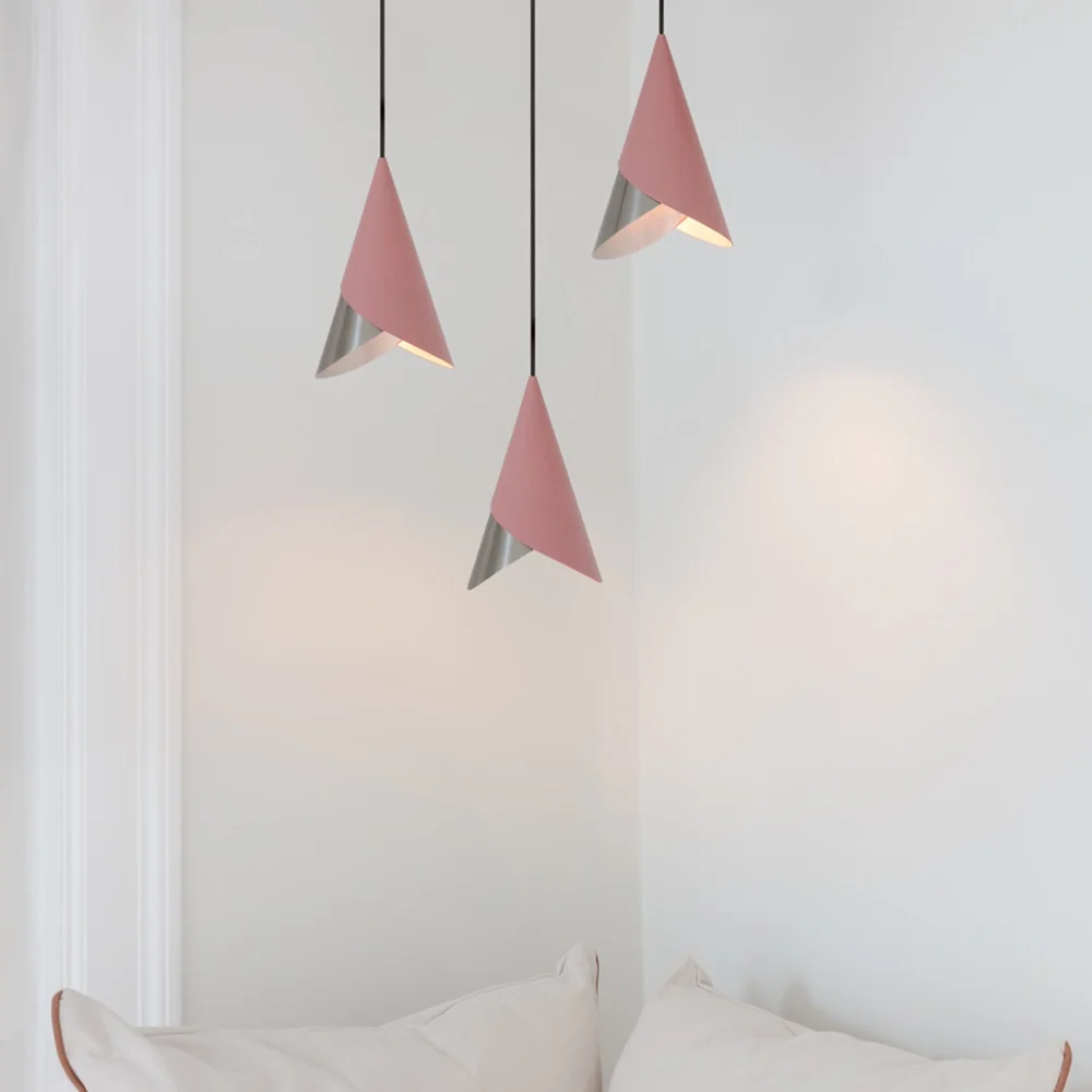 Cornet Lampenschirm Nuance Rose/Steel