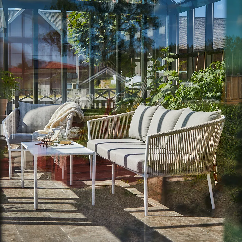 Lersund Sessel Weiß/Beige