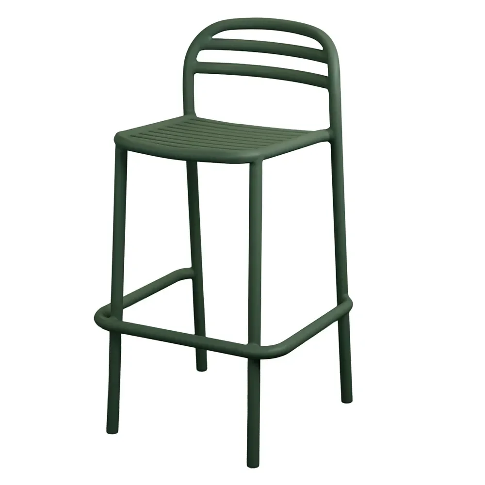 Bliss barstuhl, stapelbar Dark green, aluminium