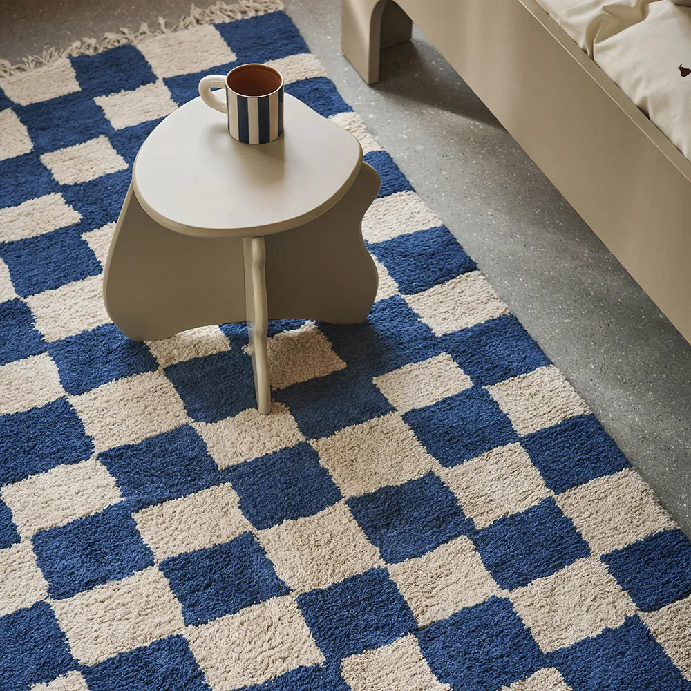 Waschbarer Teppich Mara Deep Blue