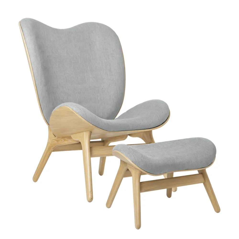 A Conversation Piece Ottoman Fußhocker Oak/Sterling