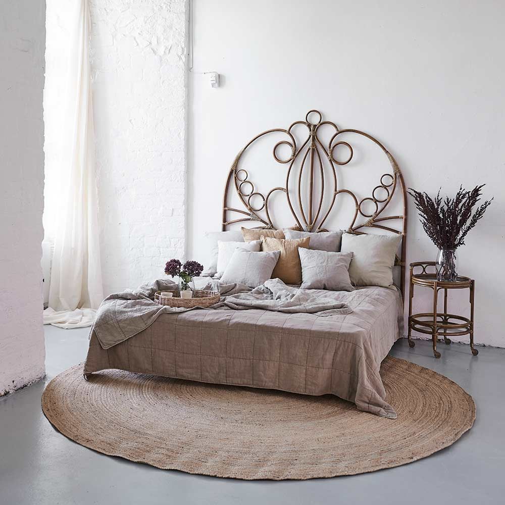 Kopfteil Natalia 180 cm Rattan antik