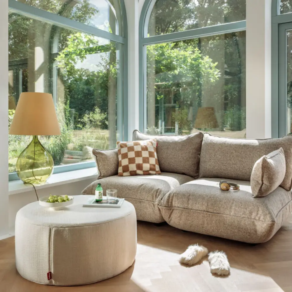 sumo armlehne boucle recycled beige