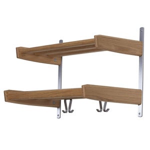 Meja Hutablage 59 cm 2 Einlegeböden Eiche geölt