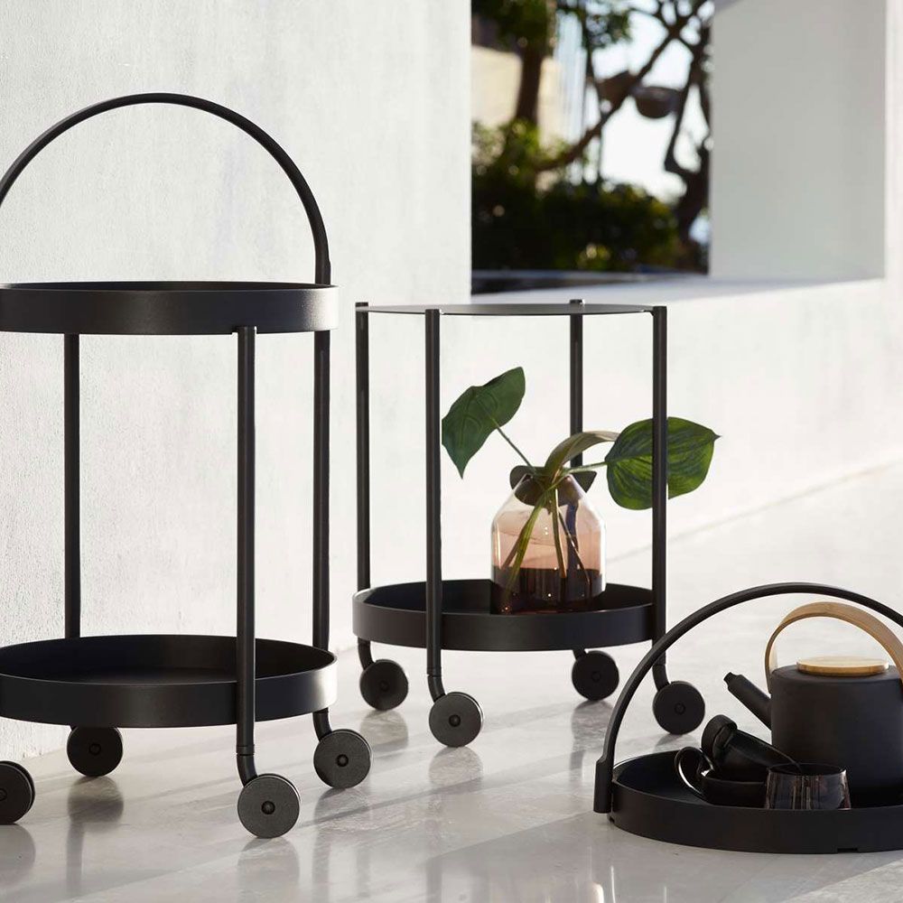 Roll Trolley / Beistelltisch Lava Grau