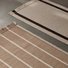 Calm Kelim Teppich 140x200 cm- Dark Sand/Off-white