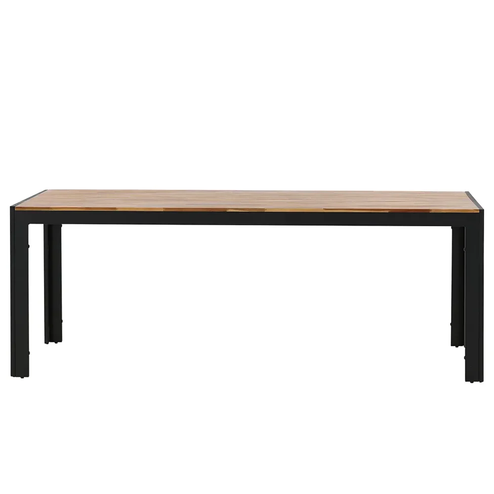 Bois Esstisch 90x205 cm Schwarz/Akazie