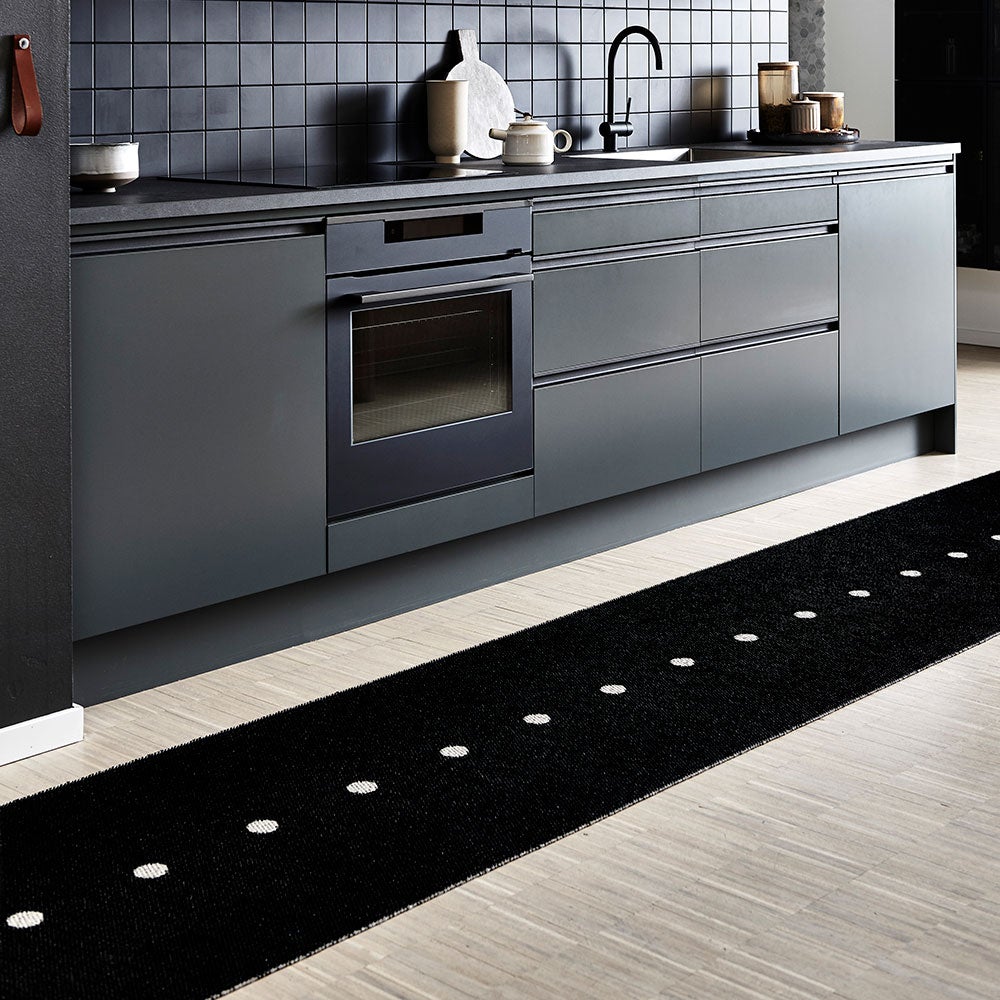 Peg Teppich 70x200 cm black / linen