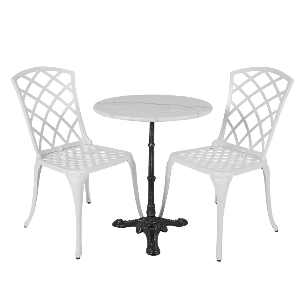 Loire-Marmortisch 60 weiß