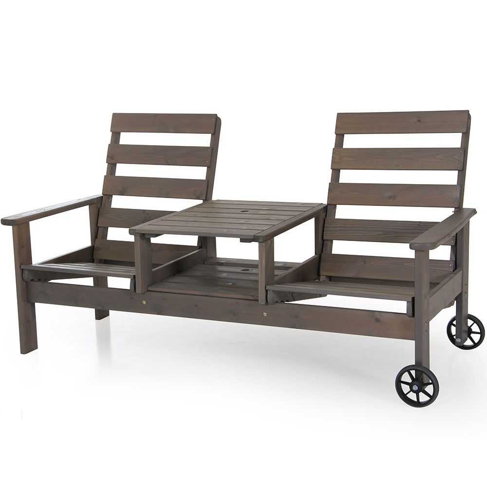 You & Me duo sofa grau