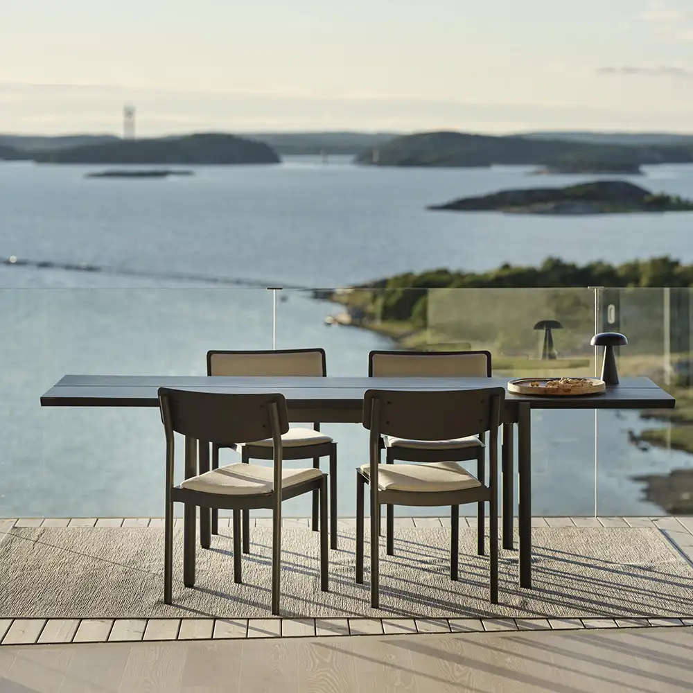 B45 Esstisch 92x250 cm Hellgrau