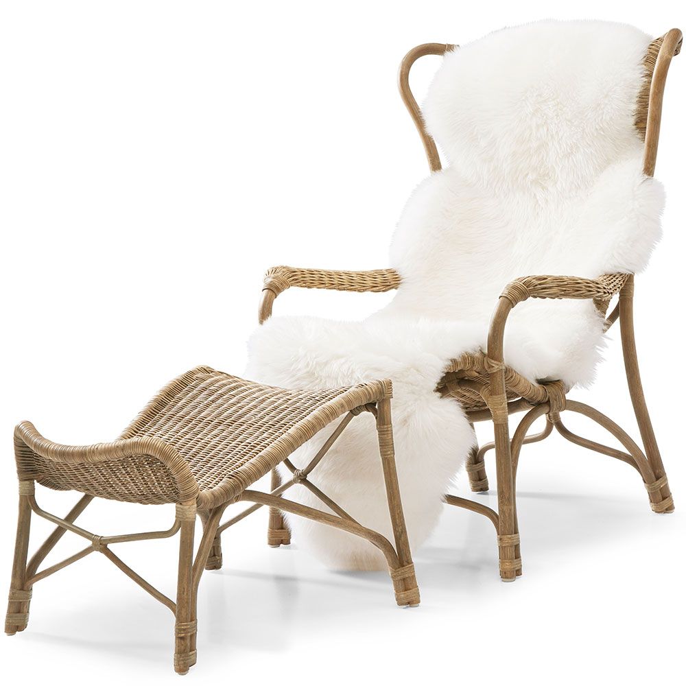 Praktö Fußhocker Naturrattan