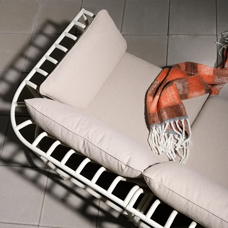 Collier Eckstück  Pearl white / Teddy beige