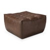 N701 Hocker - Kastanienbraunes Leder