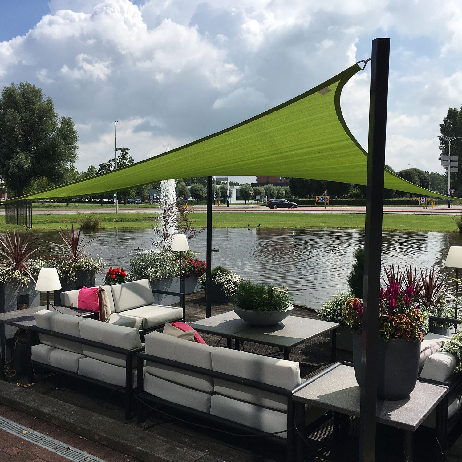 Coolfit Sonnensegel dreieckig 500x500cm black