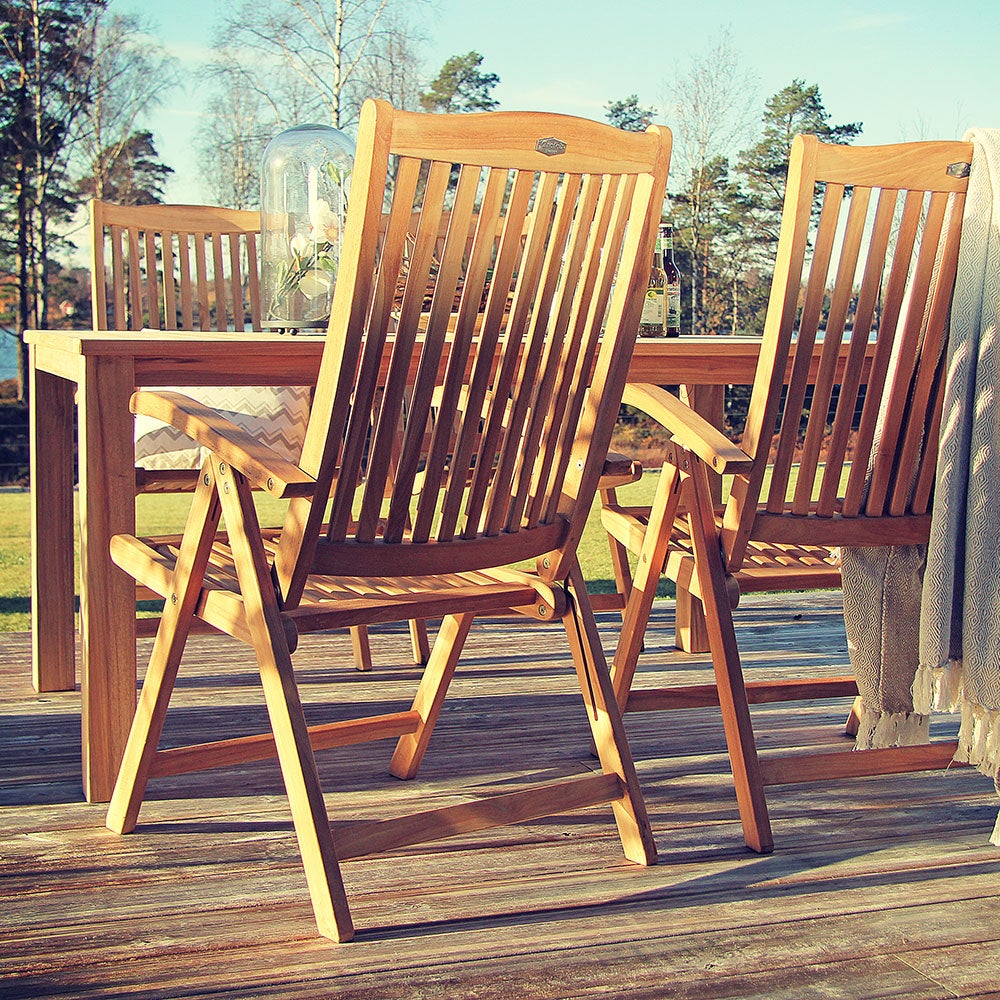 Veronica Sessel Natur Teakholz