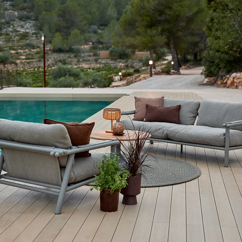 Sticks 2 Sitzer Sofa Taupe