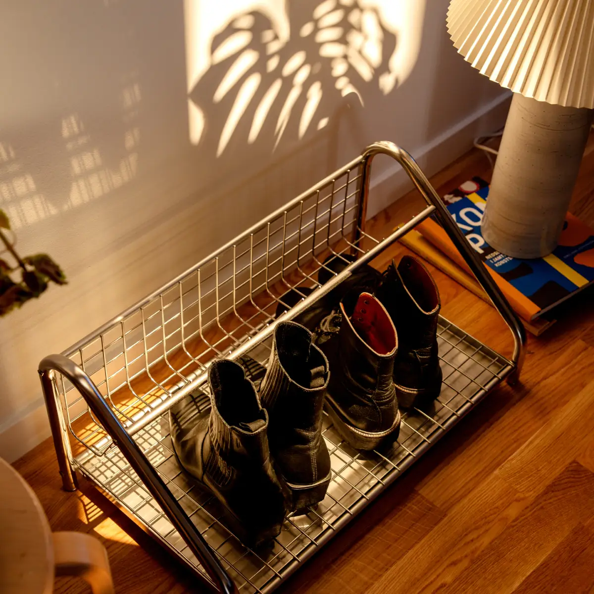 Funk Schuhregal 122 cm Rostfritt stål Rostfritt Stål