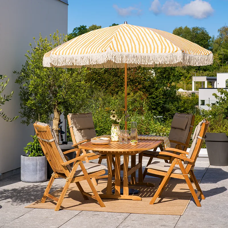 Veronica Sessel Natur Teakholz