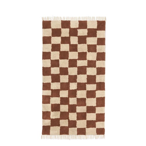Waschbarer Teppich Mara Rust