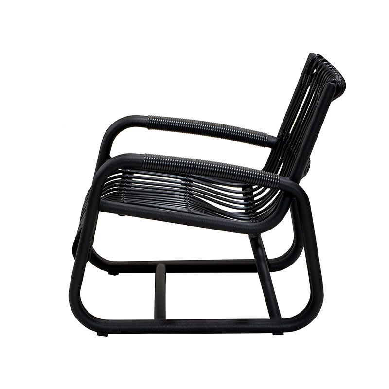 Curve Loungesessel Outdoor Lava grau