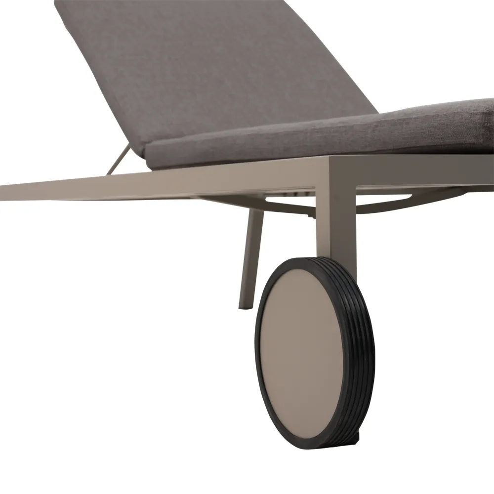 2er-pack Samvaro sonnenliege khaki / Soft Dawn