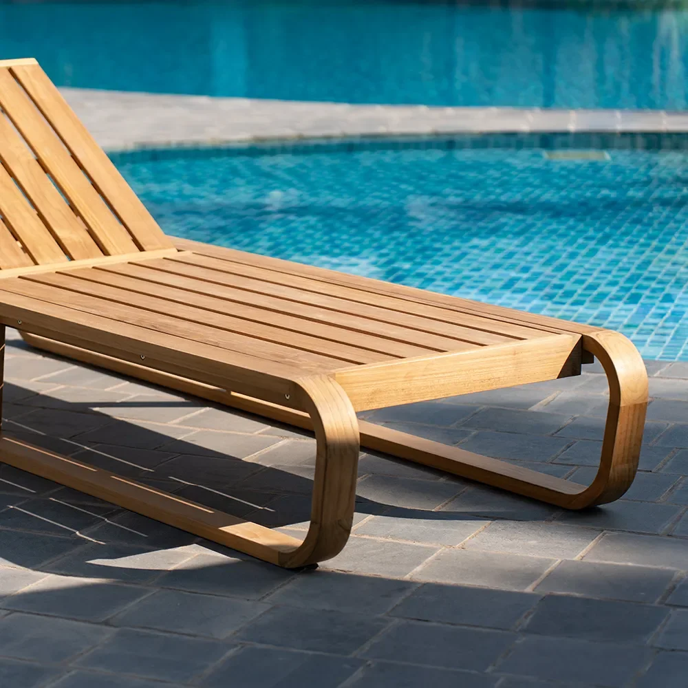 Bålamöllan Sonnenliege inkl. Kissen Blau