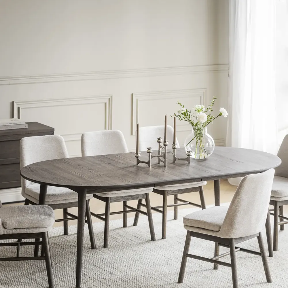 Tyler ovaler Esstisch 170-210x705 cm braune eiche