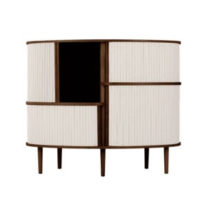 Audacious Highboard Schrank Dunkle Eiche/White Sands