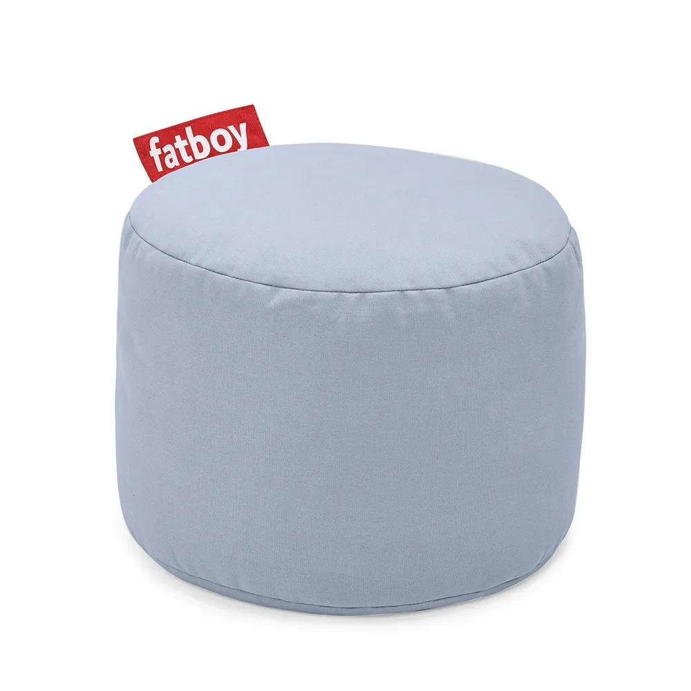 Point Stonewashed pouf Misty Blue