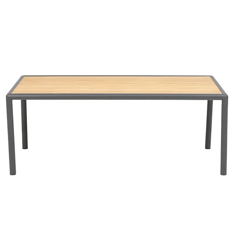 Gordon couchtisch 65x140 cm Antracit / Teak