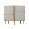 Audacious Highboard Schrank Eiche/Sterling