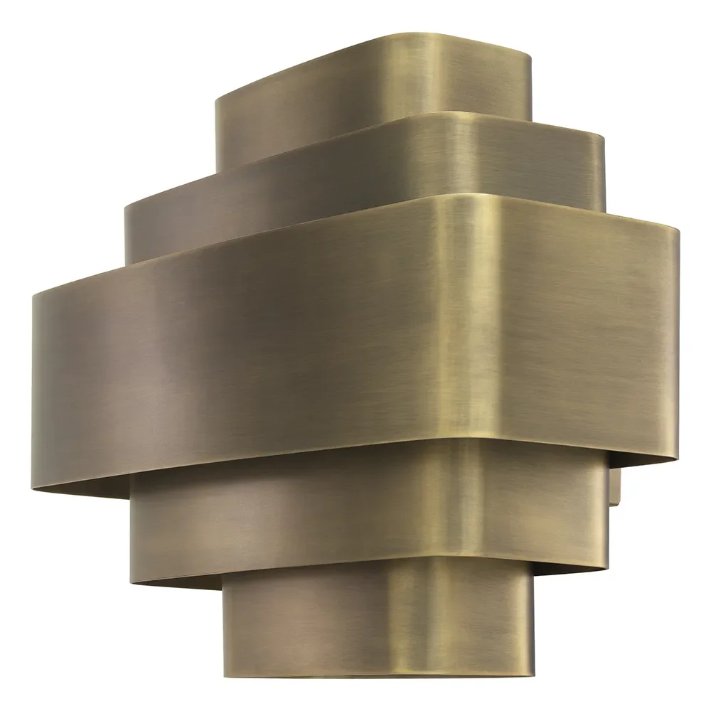 Wandleuchte Pegaso Vintage Brass