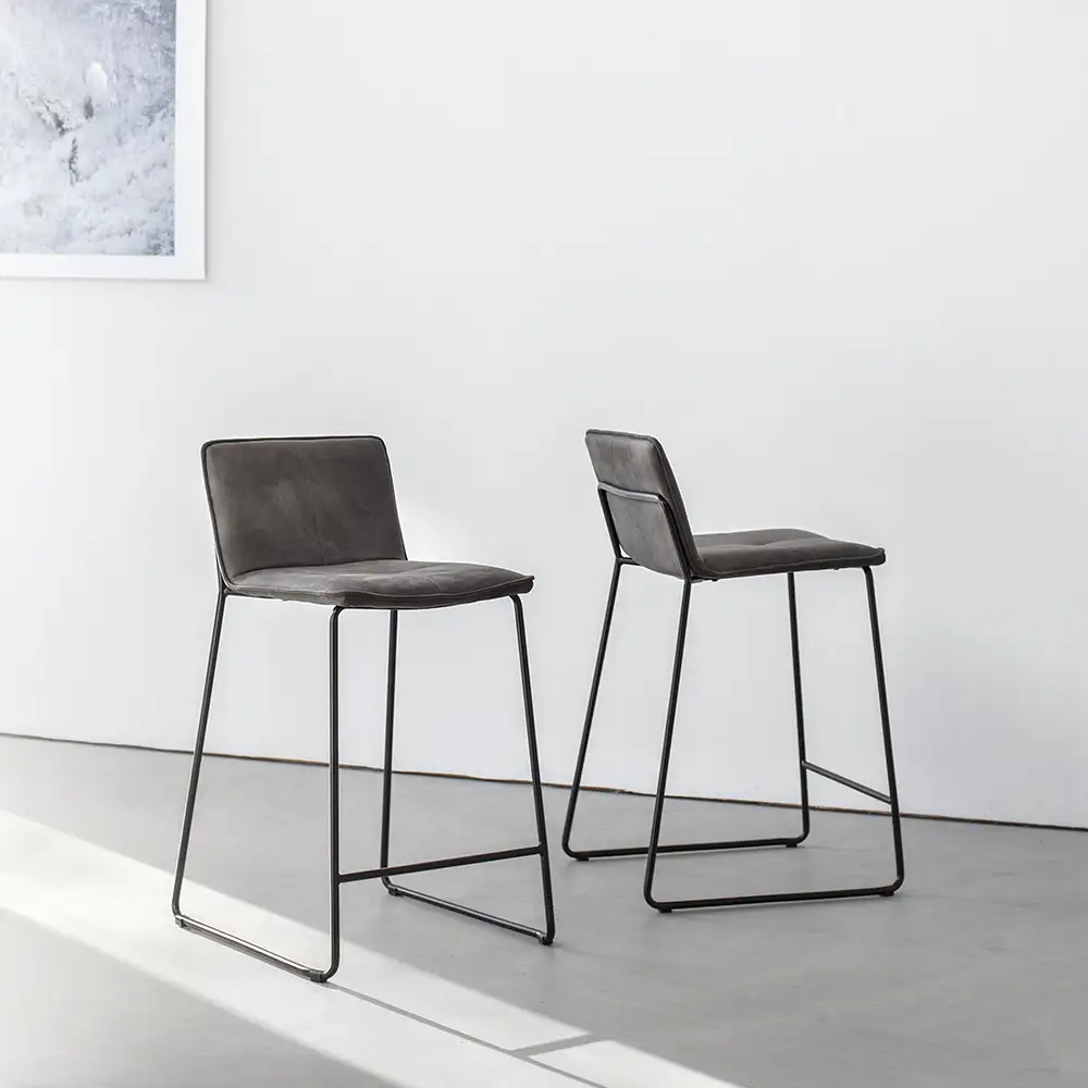 Elvis Barhocker dunkelgrau 2er-Pack