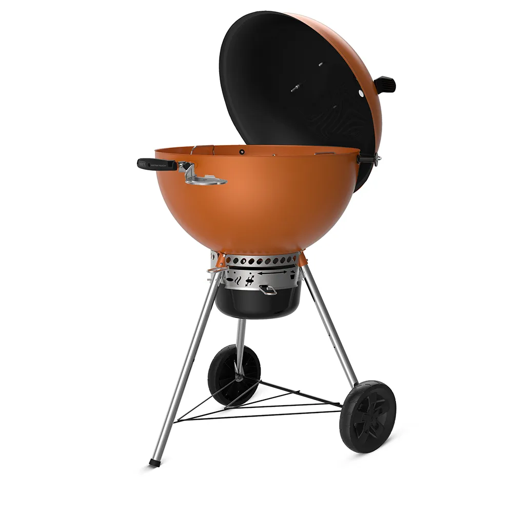 Master-Touch GBS C-5755 Holzkohlegrill in gebranntem Orange, 57 cm