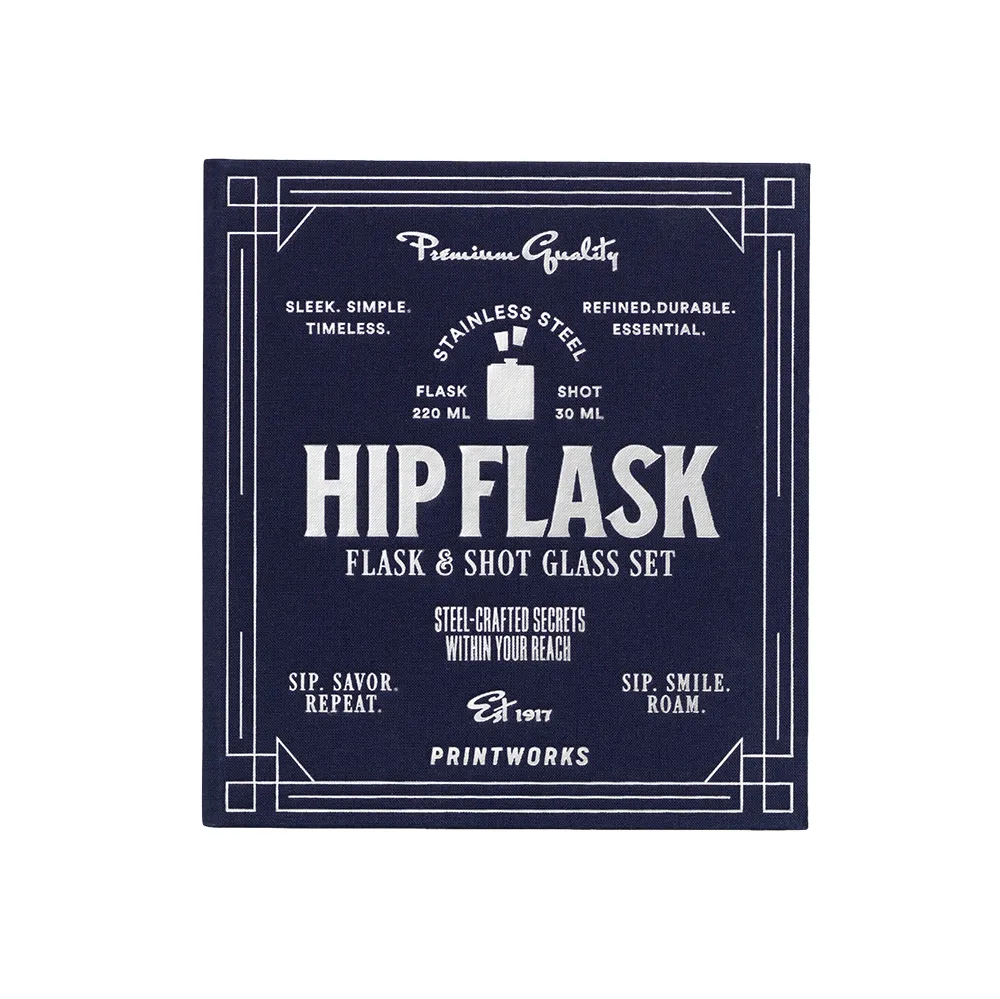 The Essentials - Hip Flask Dark Blue