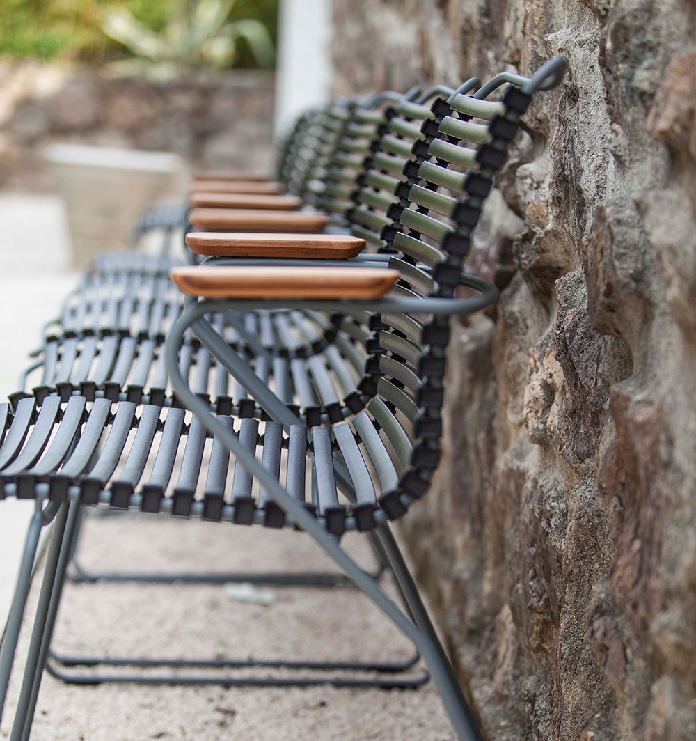 Click Sessel Dark Grey/Grey/Bamboo