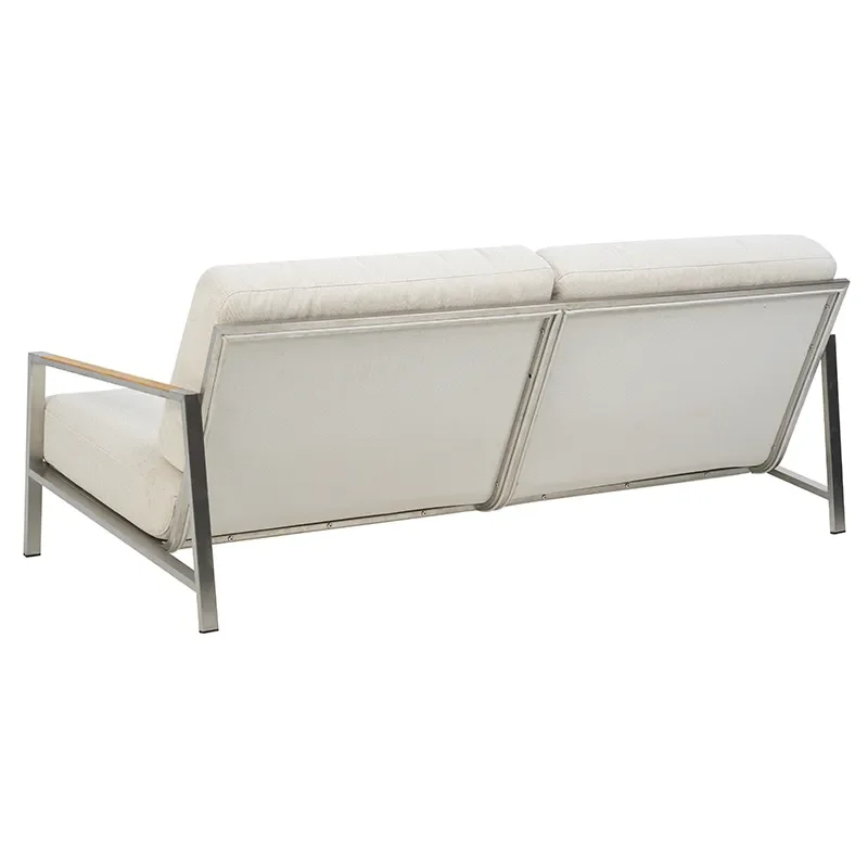 Naos 2,5-sitzer-sofa  Stainless steel / Dot beige