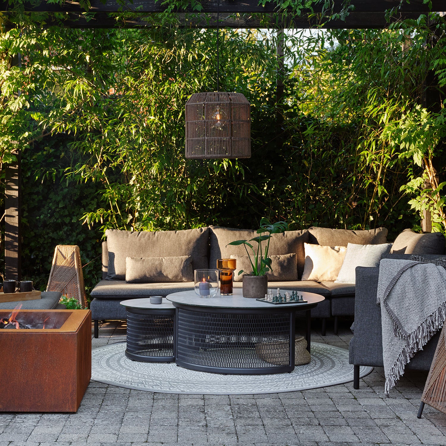 Callisto 2-Sitzer-Sitzgruppe grau