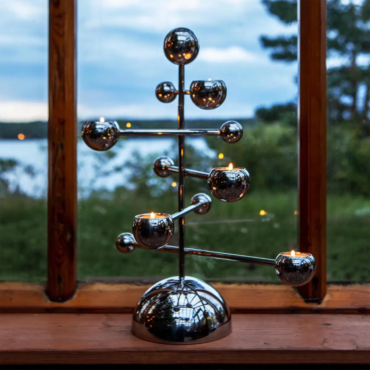 Teluria Kerzenständer Nickel