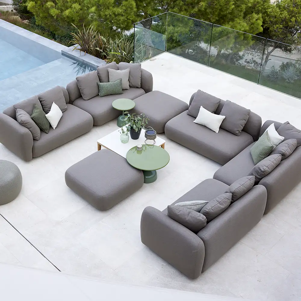Captura 2 Sitzer Sofa rechtes Modul inkl. Cane Line Airtouch Rücken taupe 