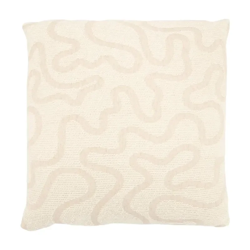 Vev Kissen 45x45x12 cm Polyester beige
