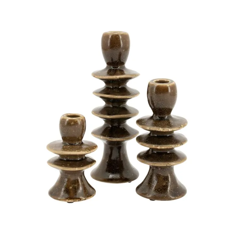 Cimba (set of 3) 7,5x11,8 cm Steingut Braun
