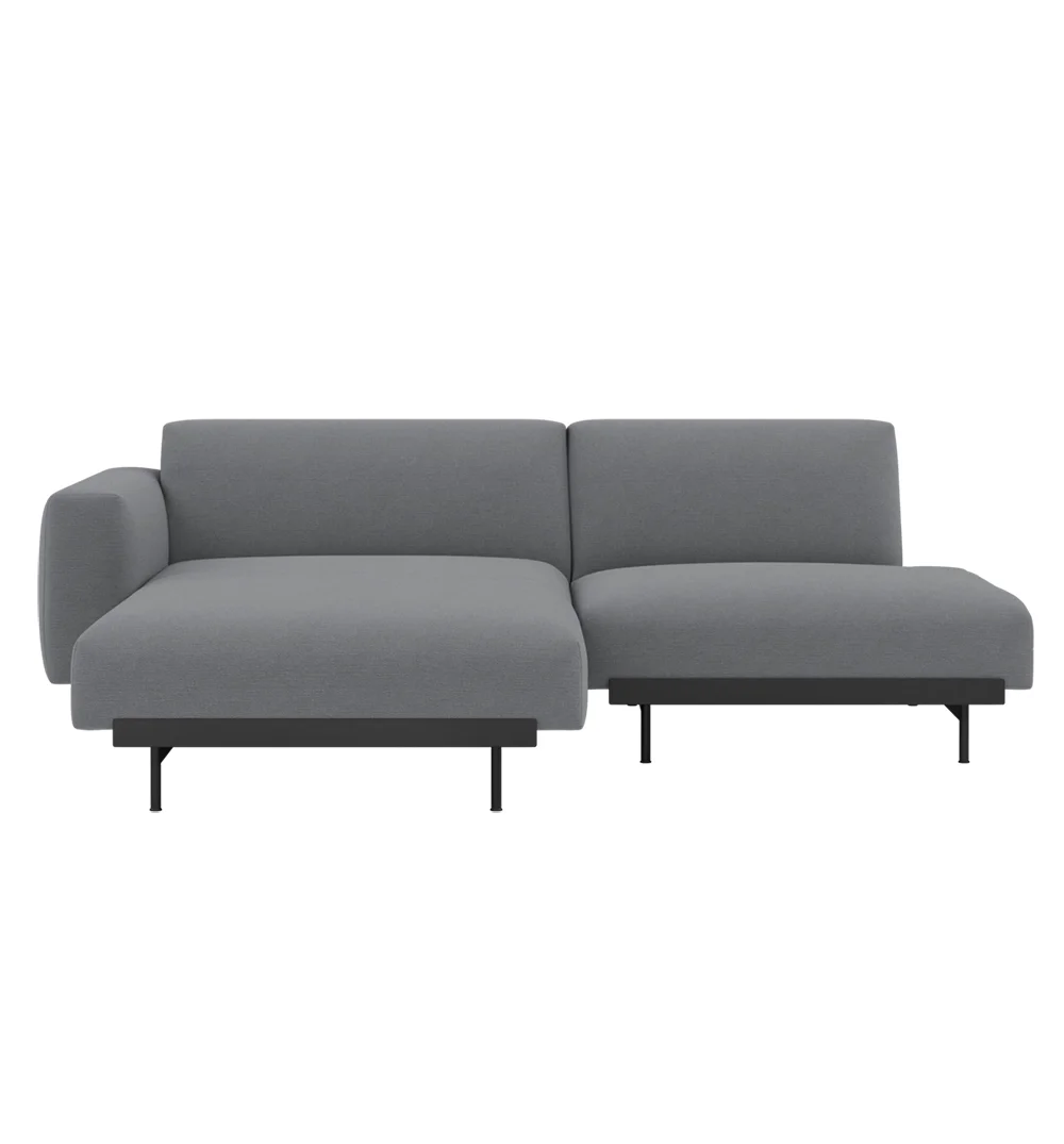 , In Situ 2-Sitzer-Modulsofa Config 6-Ocean80/Schwarz