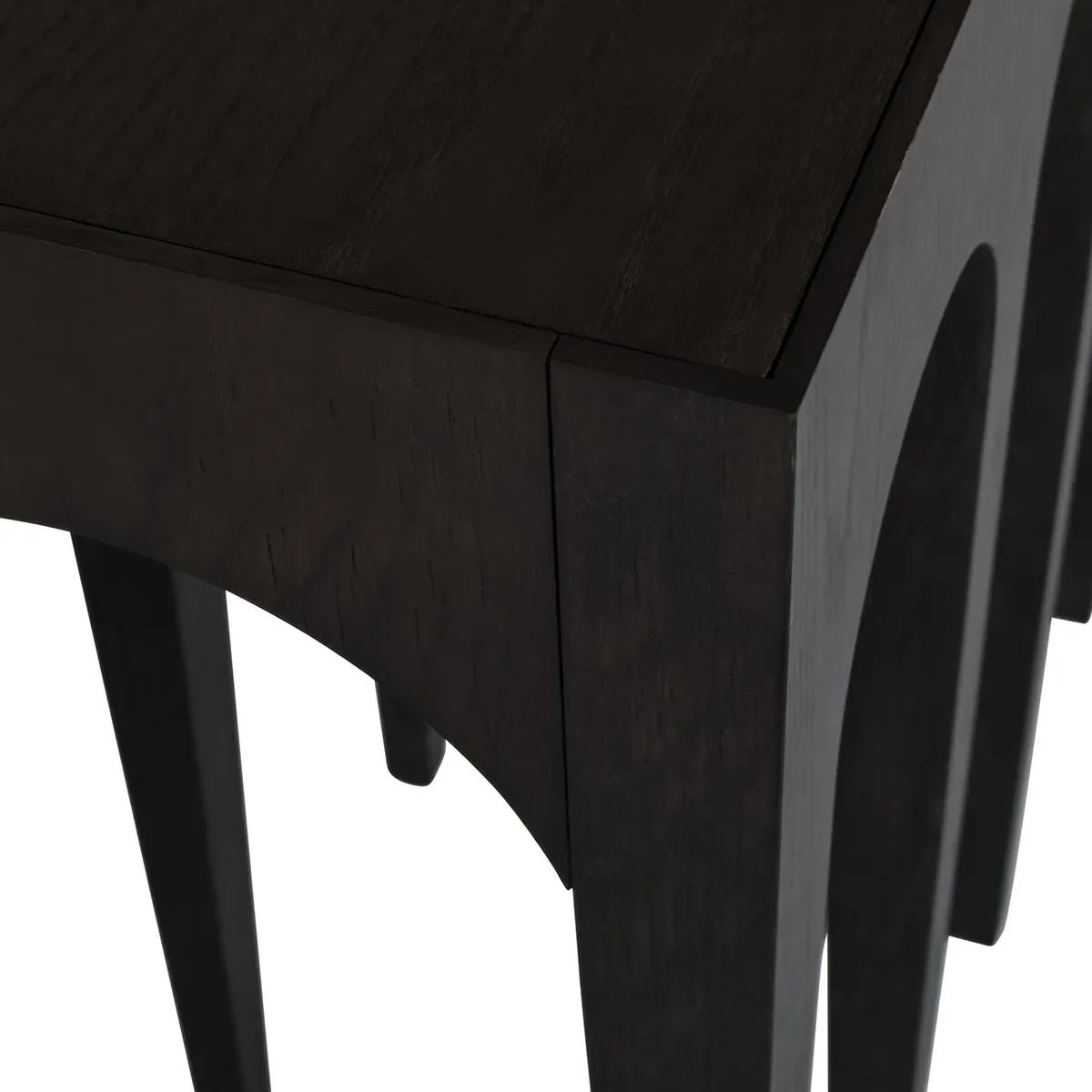 Bow Konsolentisch klein - Coffee Black Oak